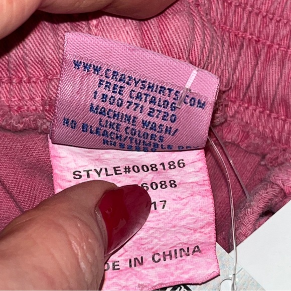 Crazy Shirts new PANTS CRANBERRY DYED Cotton Hawaii Island UNISEX 34”LONG 50 SPF - Picture 9 of 14